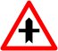 indicator rutier Intersectie cu un drum fara prioritate