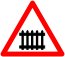 indicator rutier Trecere la nivel cu cale ferata cu bariere sau semibariere