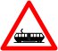 indicator rutier Trecere la nivel cu linii de tramvai