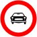 indicator rutier Accesul interzis autovehicu-lelor cu exceptia motocicletelor fara atas