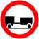 indicator rutier Accesul interzis autovehiculelor cu remorca, cu exceptia celor cu semiremorca sau remorca cu o osie