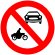 indicator rutier Accesul interzis autovehi-culelor