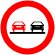 indicator rutier Depasirea autovehicu-lelor, cu exceptia motocicletelor fara atas interzisa 