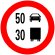 indicator rutier Limitare de viteza diferentiata pe categorii de autovehicule