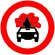 indicator rutier Accesul interzis vehiculelor care transporta substante explozive sau usor inflamabile