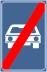 indicator rutier Sfarsitul drumului pentru autovehicule