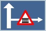 indicator rutier Presemnalizarea unui loc periculos o interzicere sau o restrictie pe un drum lateral